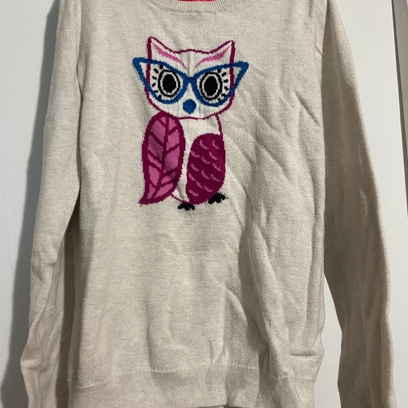 Girls owl sweater size 10-11 years - Picture 1 of 2